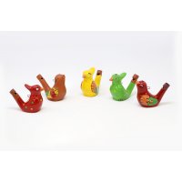 Chirping bird ceramic colorful