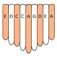 Kalimba Haut-weiß 9 A-Moll