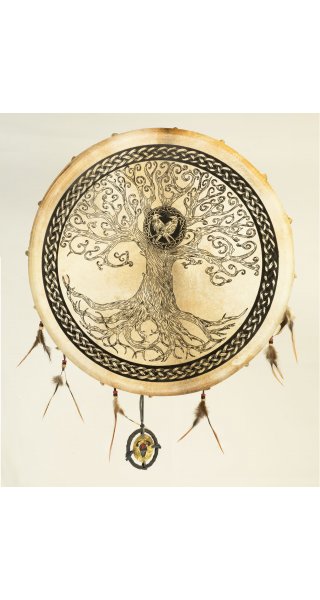 Schamanentrommel Tree of Life - Ziege 50cm