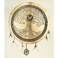 Schamanentrommel Tree of Life - Ziege 50cm