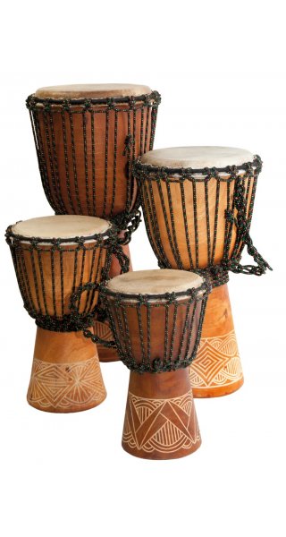 Djembé Schnitzerei 30cm