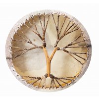 Schamanentrommel Ziege Fell Baum 50cm