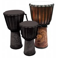 Djembé Line-Carve Drachen 60cm