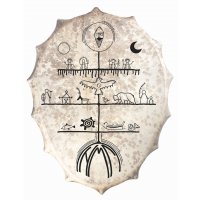 Schamanentrommel Siberian Saami style 60x45cm