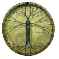 Schamanentrommel Grün Rund 50cm