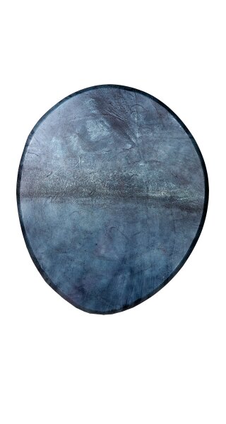 Schamanentrommel Grau oval