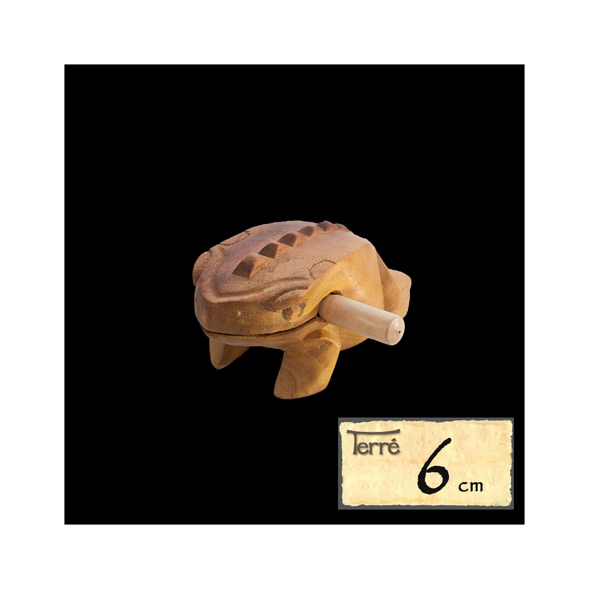 Sound frog with 6 cm long sound back, € 7,50