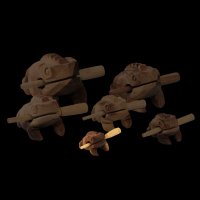 Klangfrosch mit 6 cm langem Klangrücken