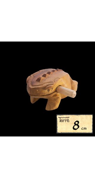 Sound frog with 8 cm long sound back