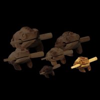 Sound frog with 8 cm long sound back