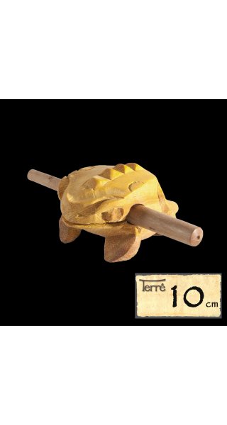 Klangfrosch mit 10cm langem Klangrücken