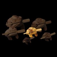 Klangfrosch mit 10cm langem Klangrücken