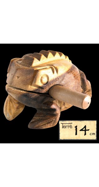 Sound frog with 14cm long sound back