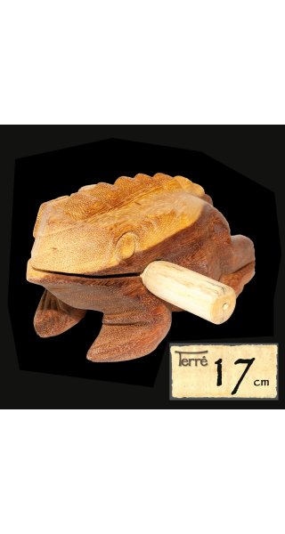 Klangfrosch mit 17cm langem Klangrücken