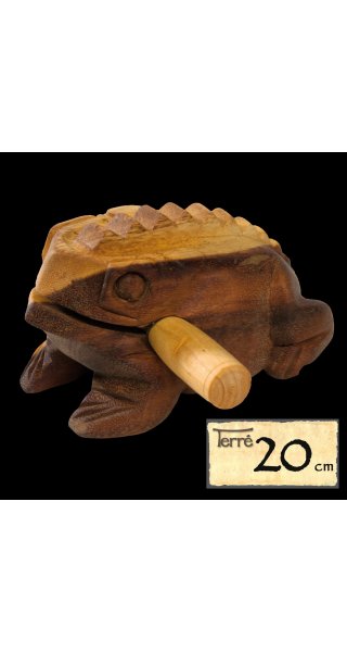Klangfrosch mit 20cm langem Klangrücken