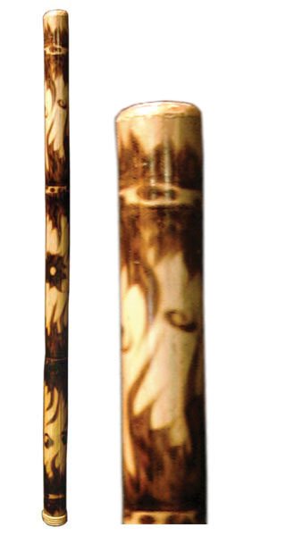 Didge Bambus beflammt