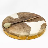 Schamanentrommel Ziege Fell Rund 45cm