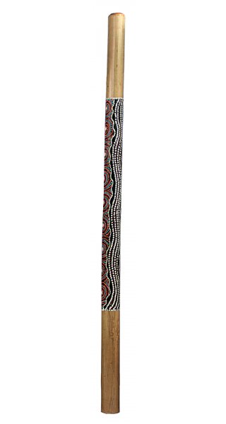 Didgeridoo made of bamboo painted